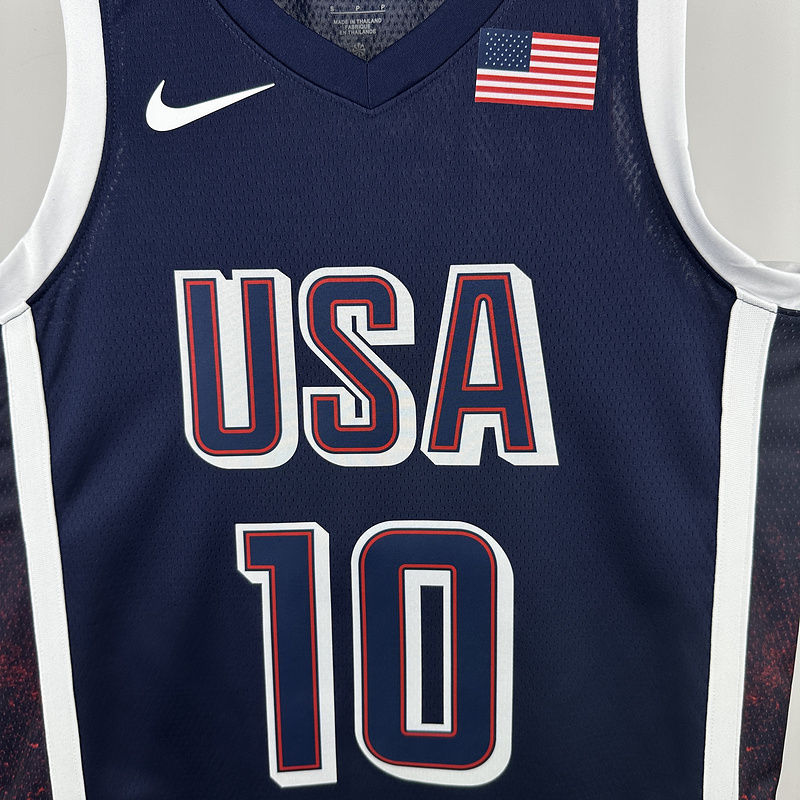 Team USA TATUM #10 Blue NBA 4