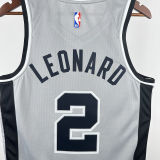 2021 Spurs LEONARD #2 Grey NBA Jerseys