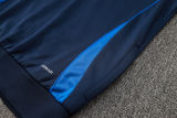 2025 Italy Sapphire Blue Hoody Zipper Jacket Windbreaker