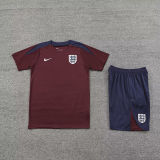 2024/25 England Wine Red Vest Training Jersey(A Set)