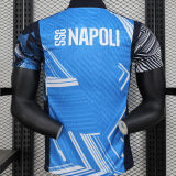 2024/25 Napoli Blue Training Player Version Soccer Jersey