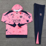 2025 PSG Pink Hoody Zipper Jacket Tracksuit