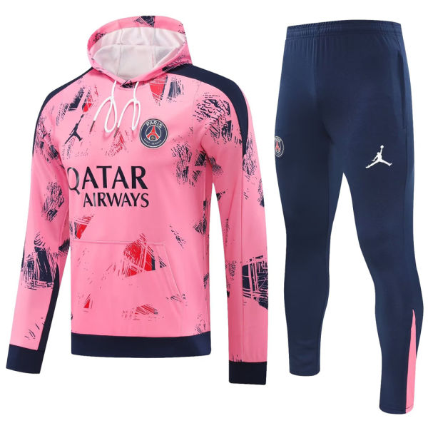 2025 PSG Pink Hoody Zipper Jacket Tracksuit