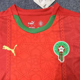 2025 Morocco Home Red Fans Soccer Jersey