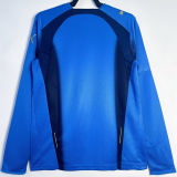2006 Italy Home Blue Retro Long Sleeve Soccer Jersey