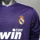2010/11 RM Third Purple Retro Long Sleeve Player Version Jersey 球员版