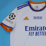 2021/22 RM Home White Player Version Long Sleeve Soccer Jersey