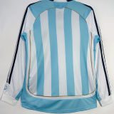 2006 Argentina Home Retro Long Sleeve Soccer Jersey