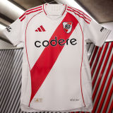 2024/25 River Plate White Player Version Long Sleeve Jersey