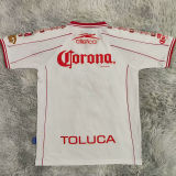 1999/2000 Deportivo Toluca Away White Retro Soccer Jersey 托卢卡