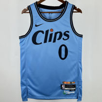 2025 Clippers WESTBROOK #0 Blue NBA Jerseys