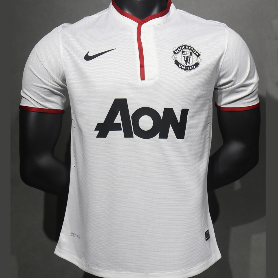 2013/14 Manchester United Visitante White Retro