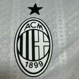 2024/25 AC Milan Away White Player Version Long Sleeve Soccer
