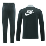 2025 Nk~ Grey Black Jacket Tracksuit