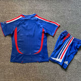 2006 France Home Blue Retro Kids Soccer Jersey