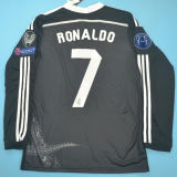 2014/15 RM Black Dragon Retro Player Version Long Sleeve Jersey 球员版 长袖