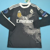 2014/15 RM Black Dragon Retro Player Version Long Sleeve Jersey 球员版 长袖