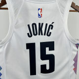 2025 Nuggets JOKIC #15 White City Edition NBA Jersey