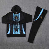 2025 Argentina Black Hoody Zipper Jacket Tracksuit