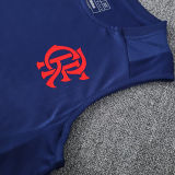 2025 Flamengo Sapphire Blue Vest Training Jersey(A Set)