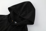 2025 AD~ Black Hoody Zipper Jacket Windbreaker