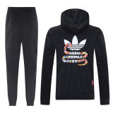2025 AD~ Black Hoody Zipper Jacket Windbreaker