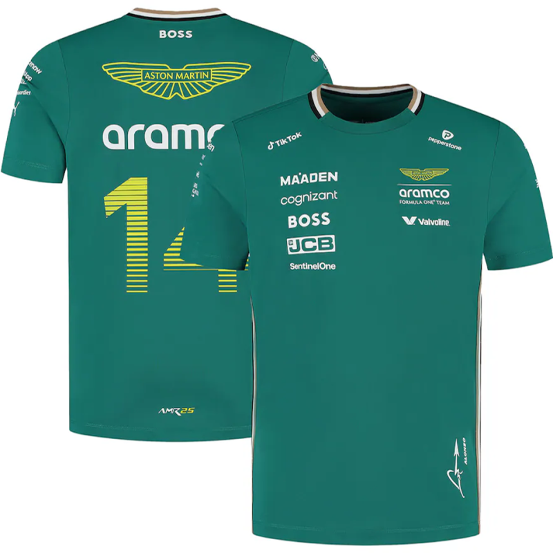 2025 Aston Martin #14 F1 Green Team T-Shirt