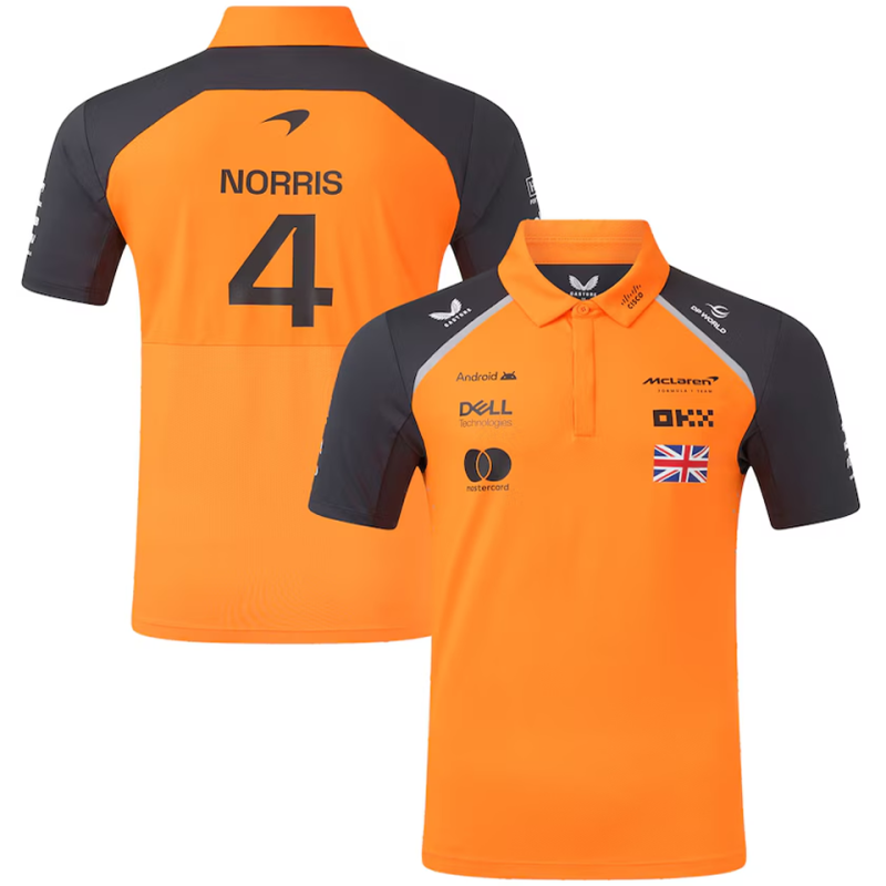 2025 McLaren F1 #4 POLO Team T-Shirt 4
