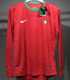 2012 Portugal Home Retro Player Version Long Sleeve Soccer Jersey 球员版长袖
