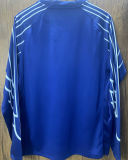 2024/25 PSG 4Th Blue Long Sleeve Fans Soccer Jersey 新胸前广告
