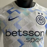 2025/26 In Milan Away White Player Version Long Sleeve Soccer Jersey