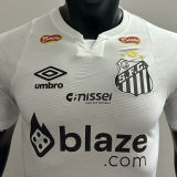 2024/25 Santos Home White Player Version Jersey （ALL PATCH)全广告