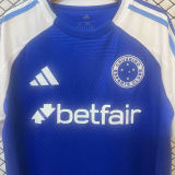 2025/26 Cruzeiro Home Blue Fans Soccer Jersey