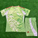 2025 Italy UEFA Women's Euro Green Away Kids Soccer Jersey