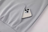 2025/26 M Utd Grey Hoody Zipper Jacket Windbreaker