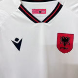 2025/26 Albania Away White Fans Soccer Jersey 阿尔巴尼亚