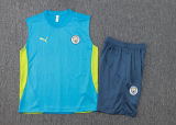 2025/26 Man City Blue Vest Training Jersey(A Set)