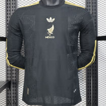 2025 Mexico Black Special Edition México de Oro Player Version Long Sleeve  Jersey