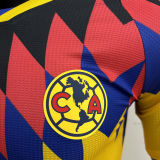 2025/26 Club America Home Yellow Player Version Soccer Jersey