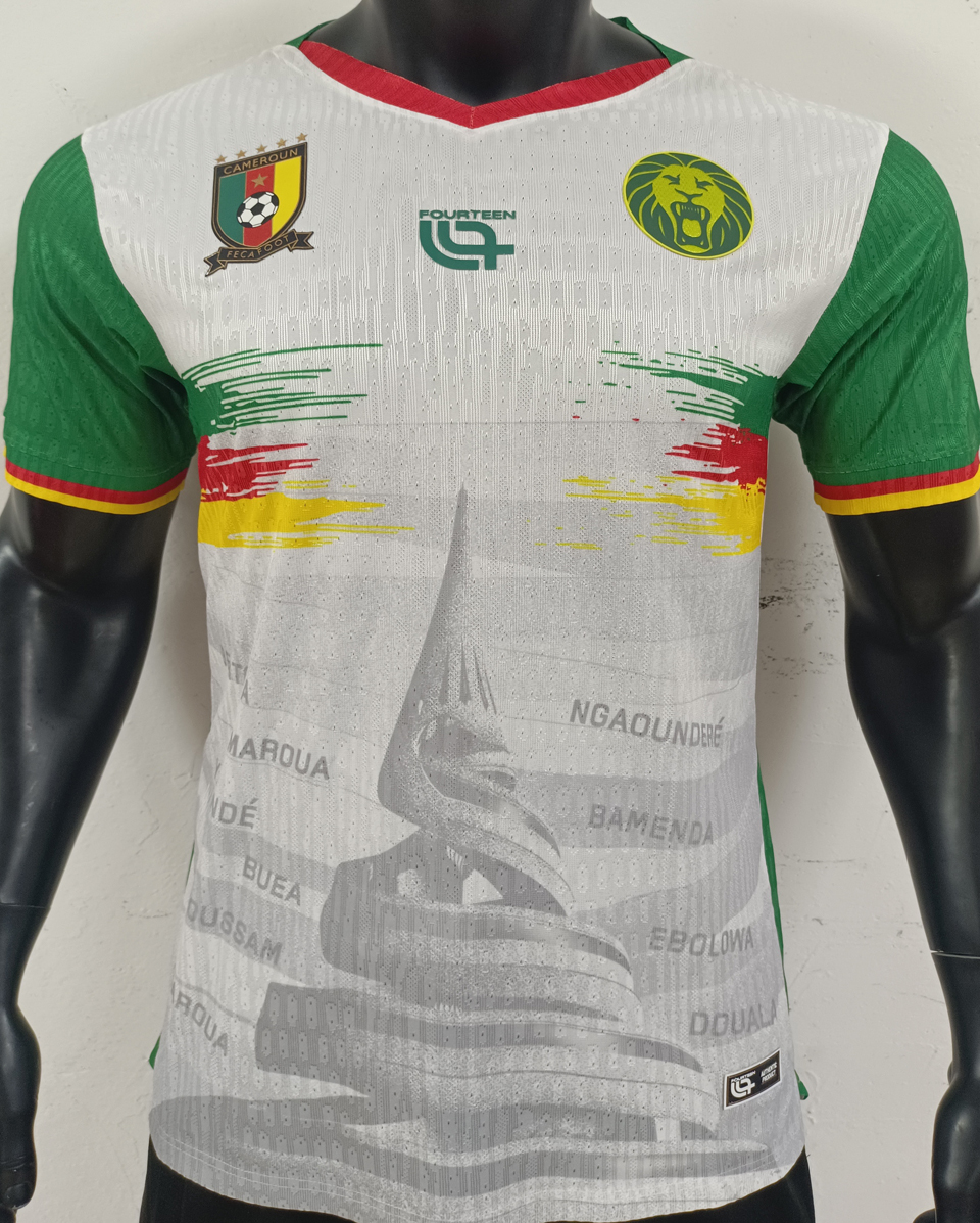 2025/26 Camerún Tercera White Versión Jugador
