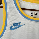 Lakers DONCIC #77 White Retro NBA Jerseys