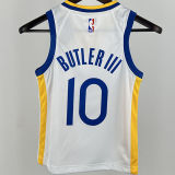 Warriors BUTLER III #10 White Kids NBA Jersey 热压