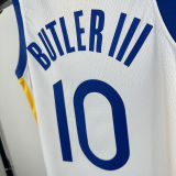 Warriors BUTLER III #10 White Kids NBA Jersey 热压