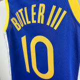 Warriors BUTLER III #10 Blue Kids NBA Jersey 热压