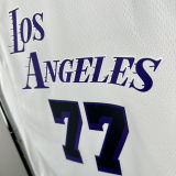Lakers DONCIC #77 White City Edition NBA Jerseys