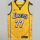 Lakers DONCIC #77 Yellow NBA Jerseys
