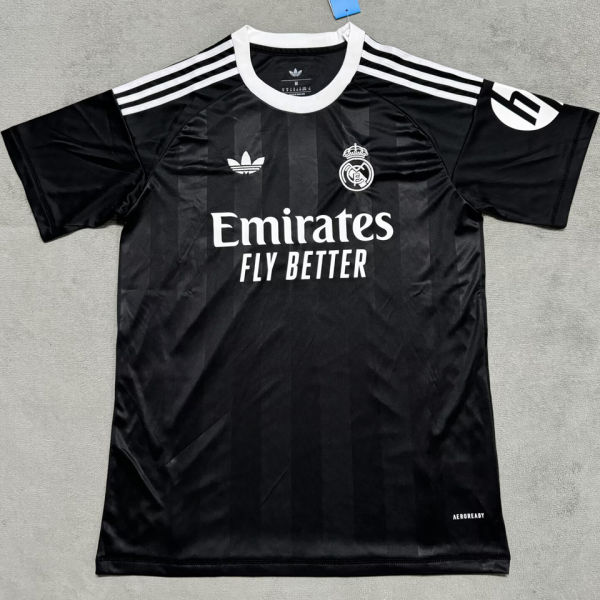 2025/26 RM Black Goalkeeper Fans Soccer Jersey