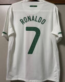 2010 Portugal Away White Retro Soccer Jersey