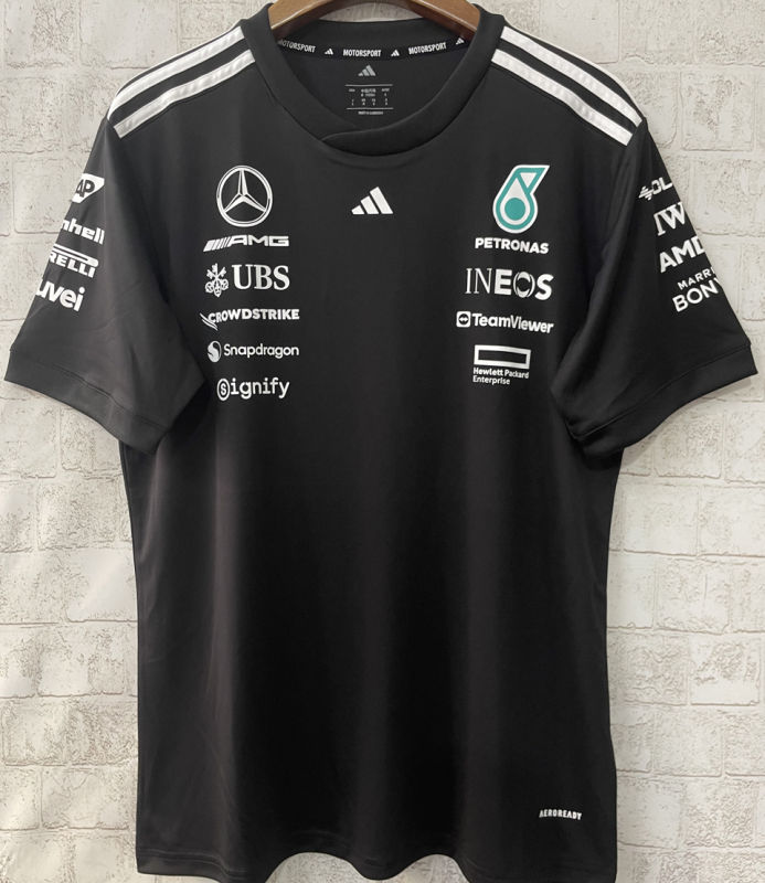 2025 Mercedes AMG Petronas F1 Black Team T-Shirt