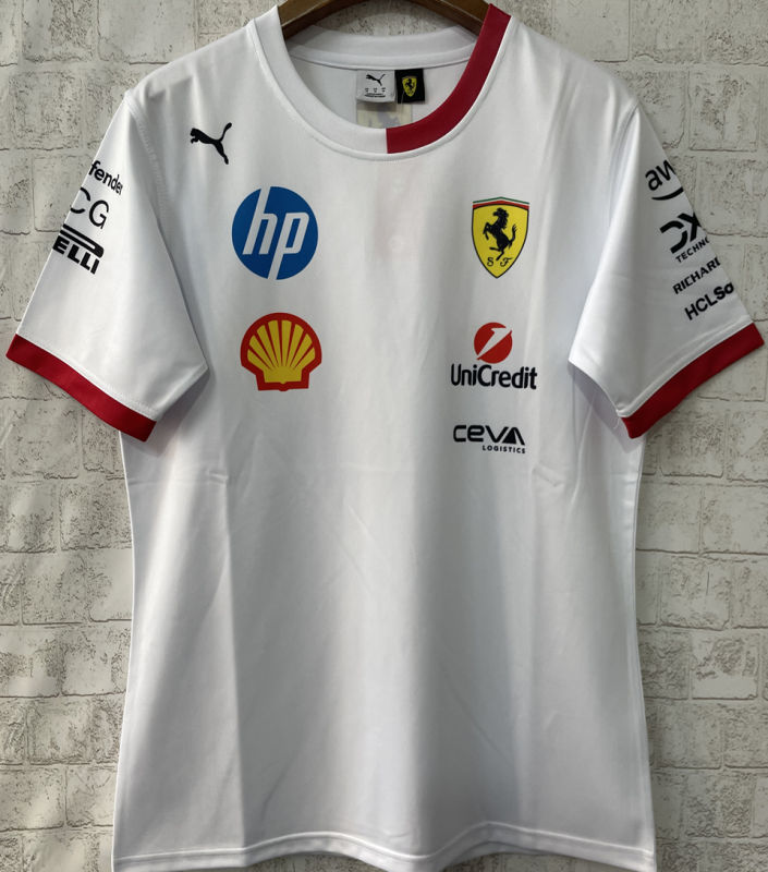 2025 Ferrari White F1 Team T-Shirt